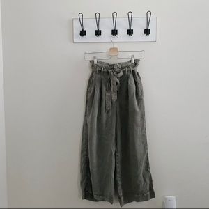 American Eagle Olive Green Flowy Pants